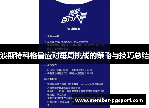 波斯特科格鲁应对每周挑战的策略与技巧总结